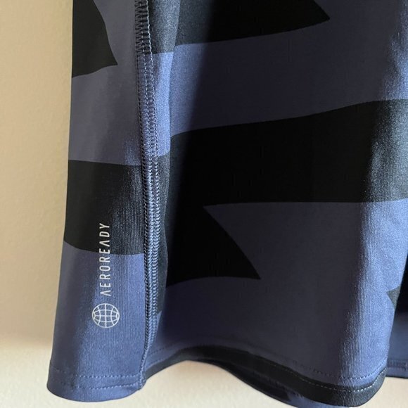 ADIDAS AEROREADY SHORT SLEEVE‎ ABSTRACT PRINTED CREWNECK RUNNING TOP WOMENS SZ S - Picture 2 of 6